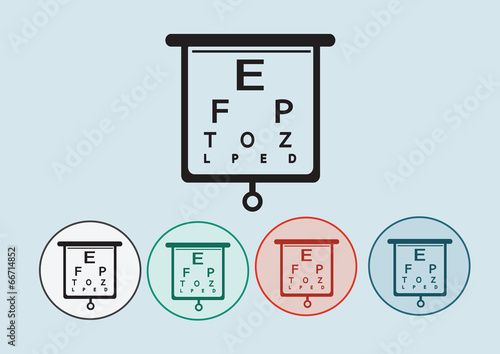 Eye Chart Test Illustration