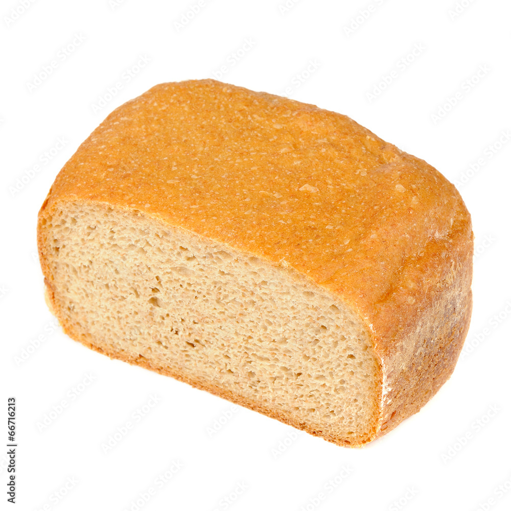 Whole Wheat Bread Isolated on White Background Whole Wheat Bread Isolated on White Background