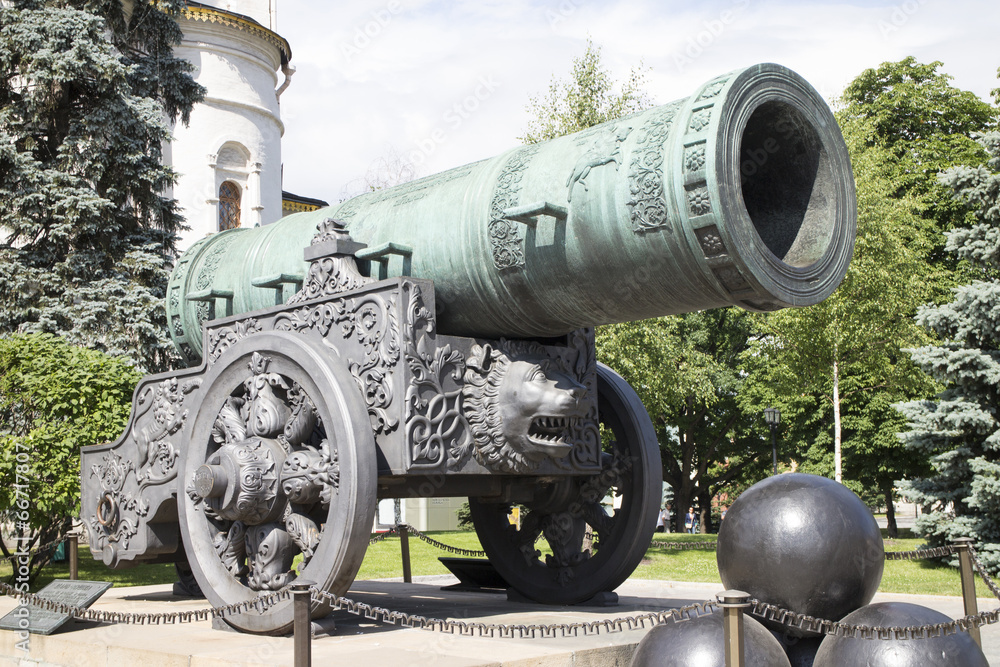 Tsar Cannon in Kremlin, Moscow, Russia