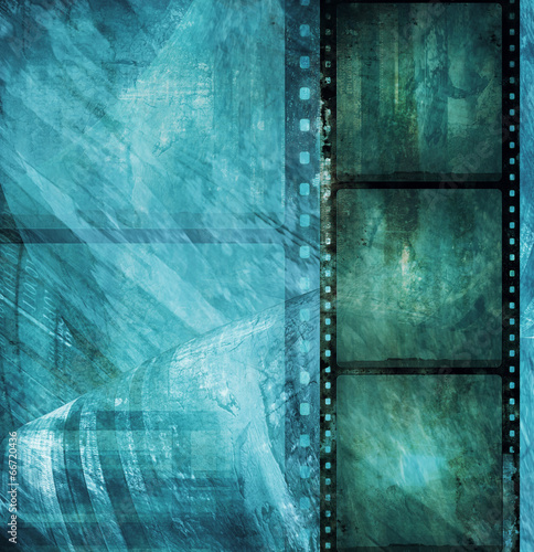 Grunge film frame with space for text or image
