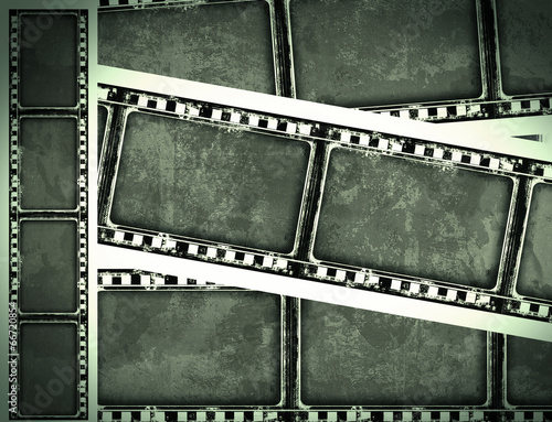 Grunge film frame with space for text or image