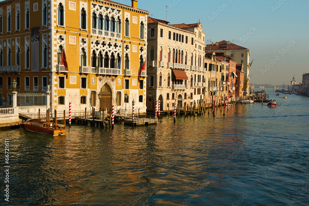 Fototapeta premium Venice grand channel on basilica della salute in Italy