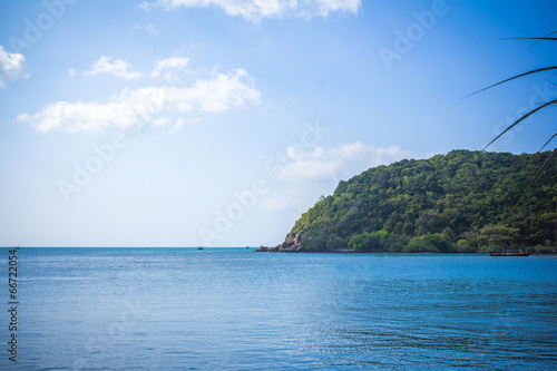 Tropical beach at Koh Phangan - nature background. Thailand