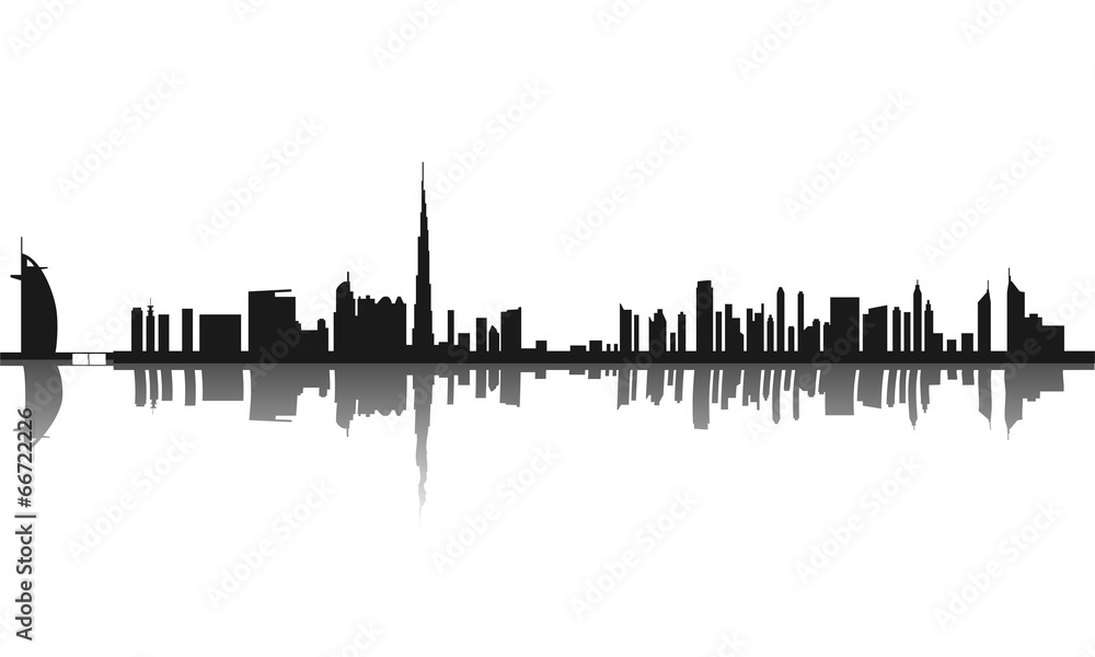 Naklejka premium city skyline