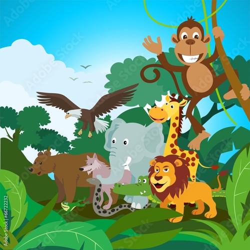 animals in the forest