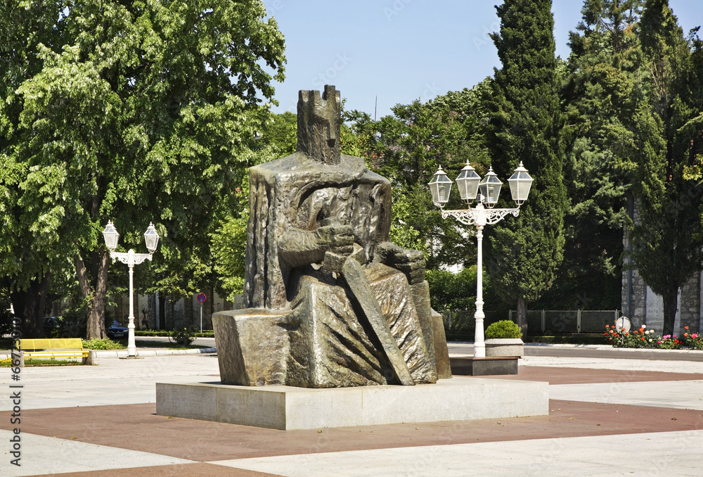 Monument  to King Tomislav in Caplina. Bosnia and Herzegovina