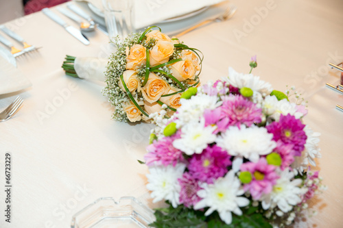 Fototapeta Naklejka Na Ścianę i Meble -  Decoration on wedding table