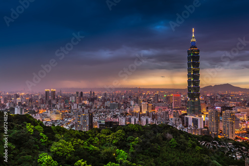 Taipei City View at Night