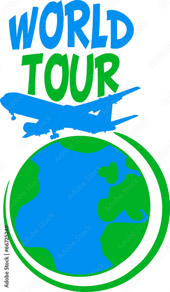World Tour Trip Flugzeug Erde Welt