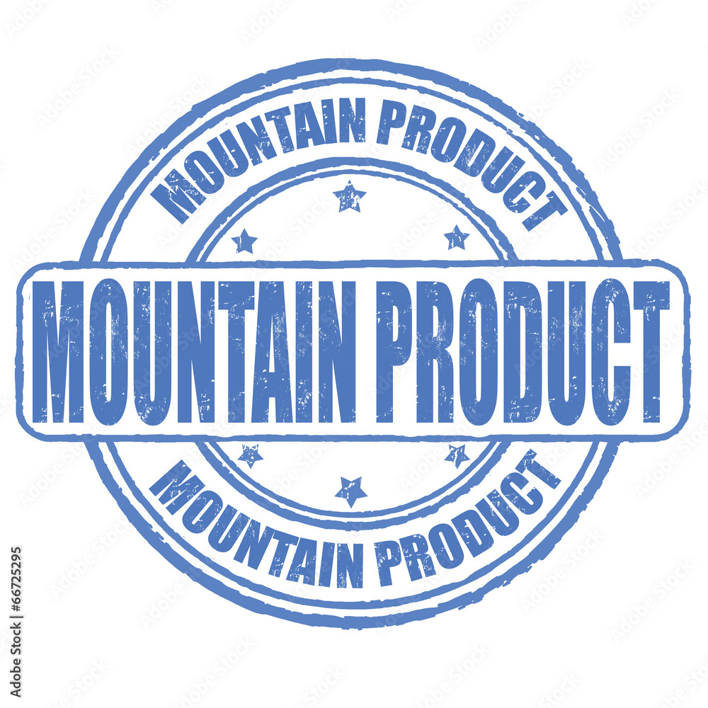 Mountain product stamp