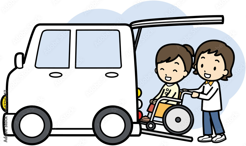 介護タクシー Stock イラスト Adobe Stock