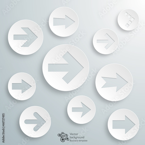 Infographic Vector Arrow Button