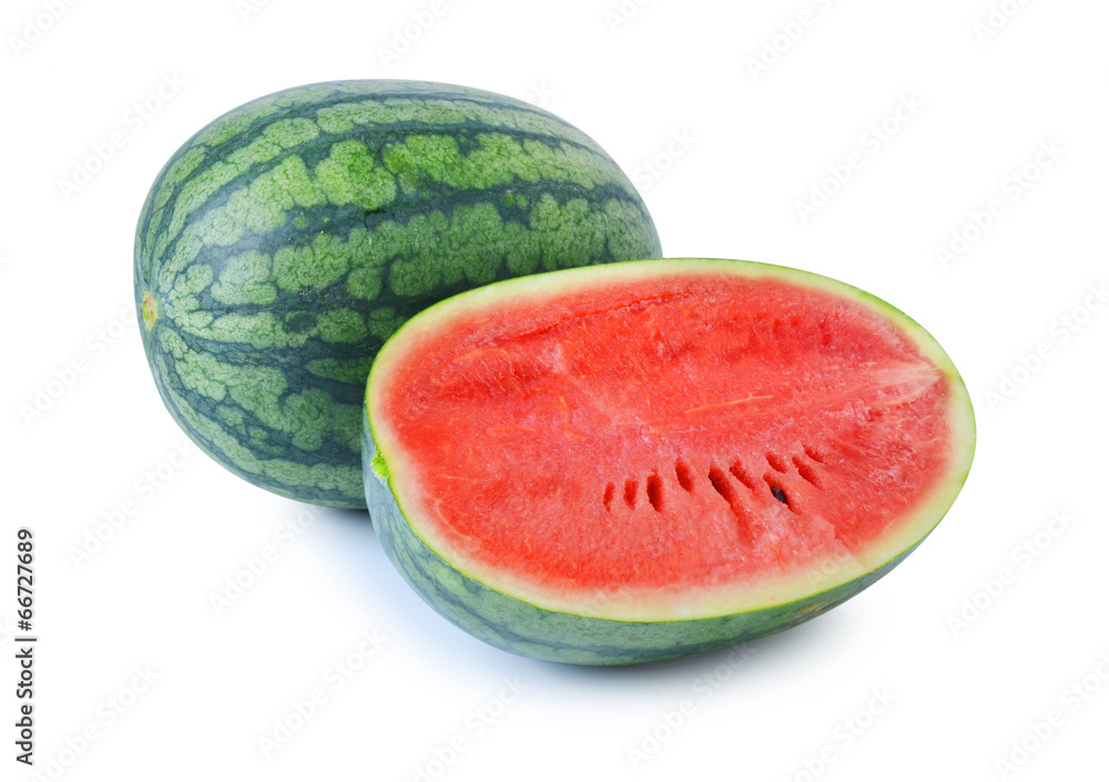 water melon on white background water melon on white background