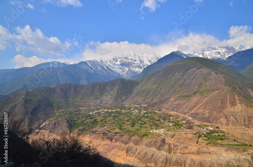 High Mountain Range in Yunnan  China