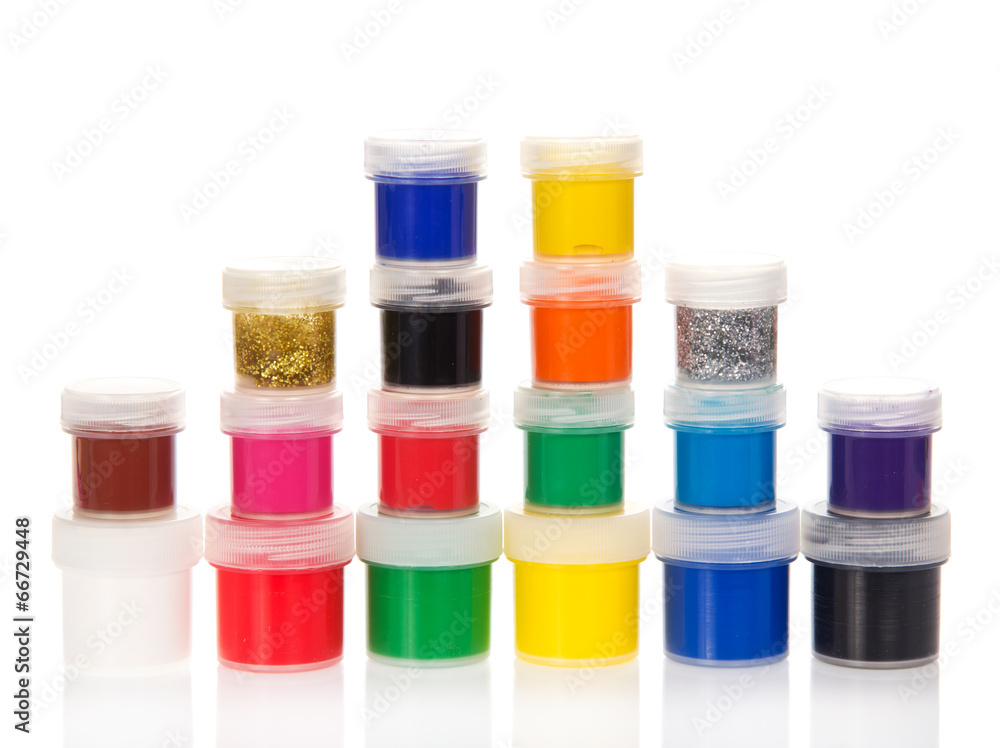 Set of the paints which are beautifully standing Set of the paints which are beautifully standing