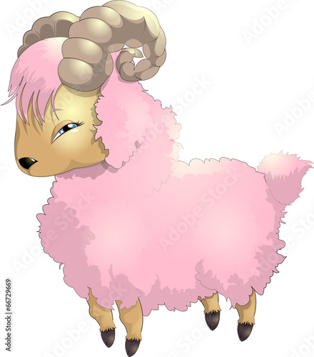 pink goat