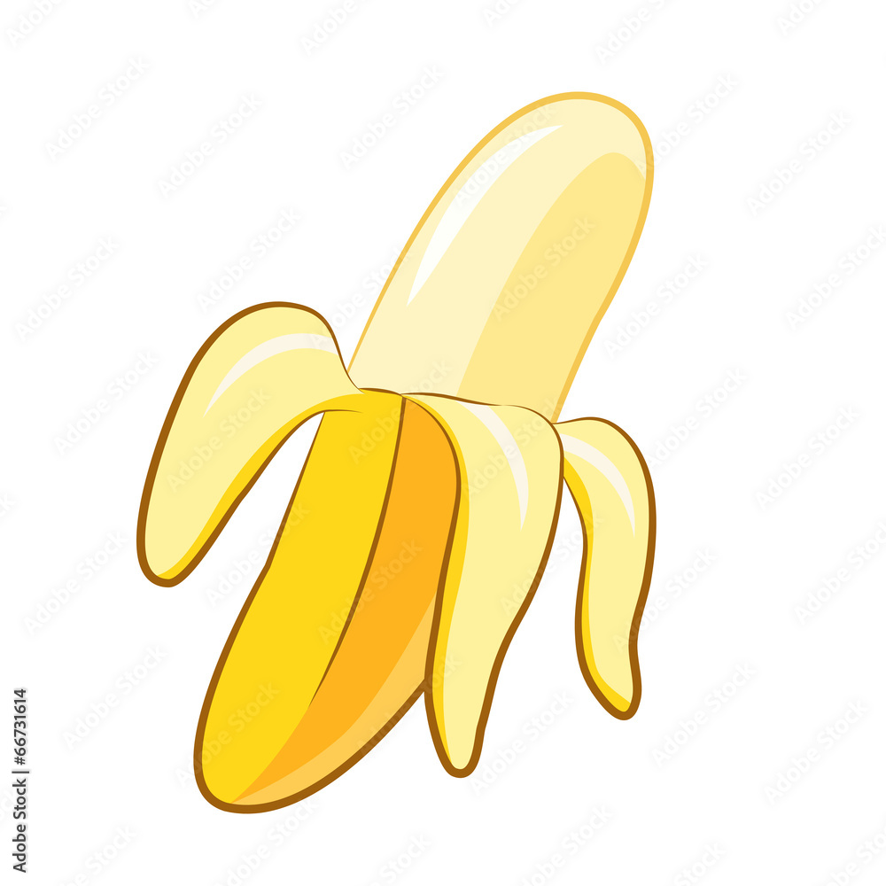 peeled banana isolated illustration peeled banana isolated illustration