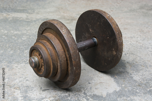 Dumbbells at fitness park