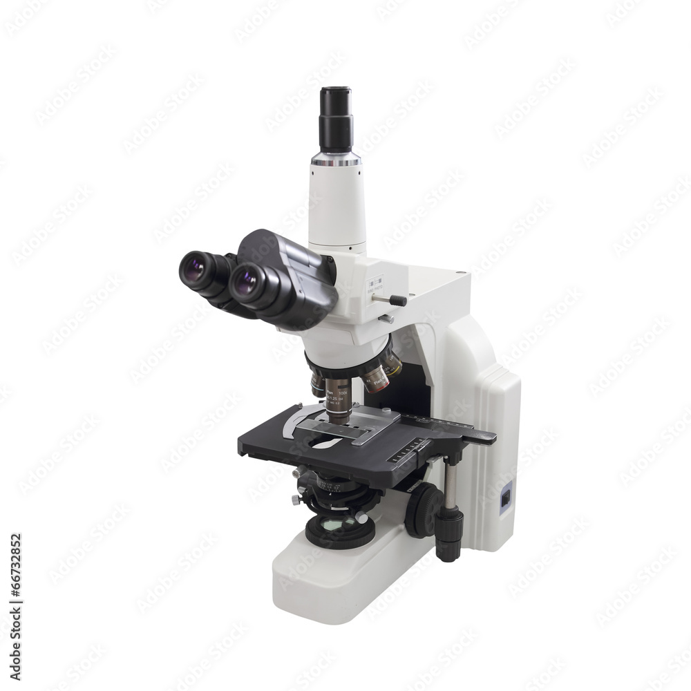 microscope isolated under the white background with clipping pat microscope isolated under the white background with clipping pat