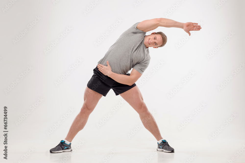 Workout in gym Workout in gym