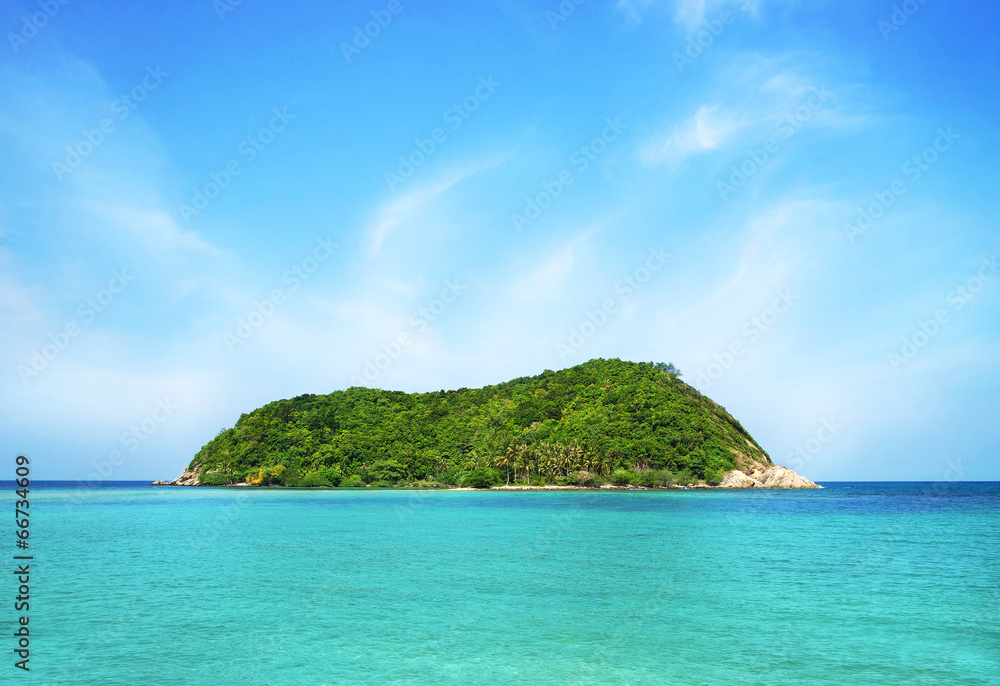 Scenic landscape of a tropical beach. Summer background. Scenic landscape of a tropical beach. Summer background.