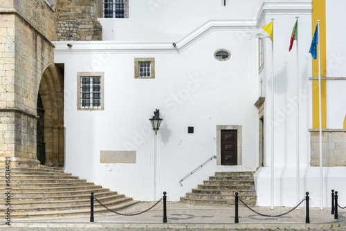 Part of the Se Cathedral in Faro, Portugal