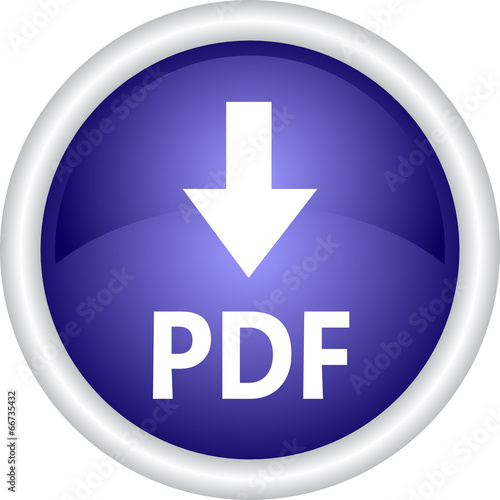 Векторный значок с надписью PDF