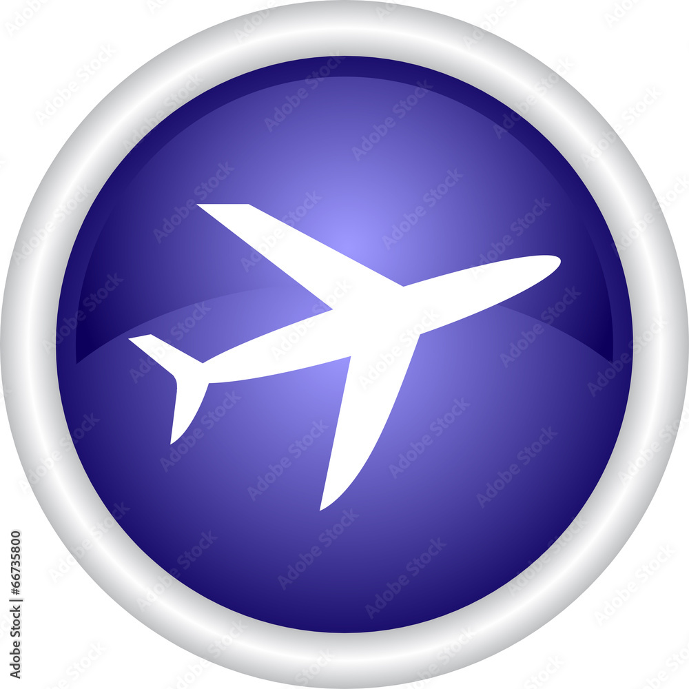 Векторная иконка  с изображением самолета