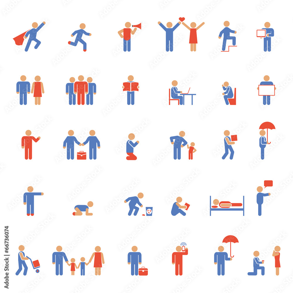 colorful people icons