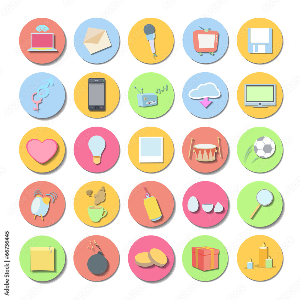Set of icon web over white background Set of icon web over white background