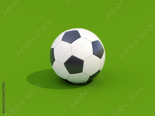 Soccer ball on green
