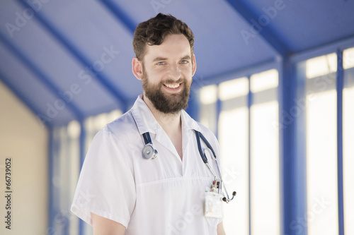 Smiling medical doctor