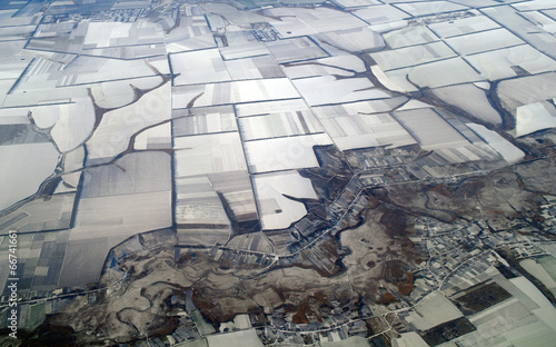 Wallpaper Mural view of Earth from a height covered with snow during  Torontodigital.ca