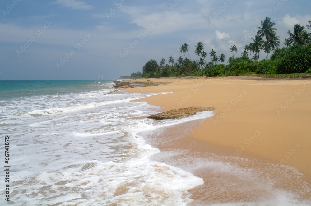 Tropical paradise  beach. Sri Lanka