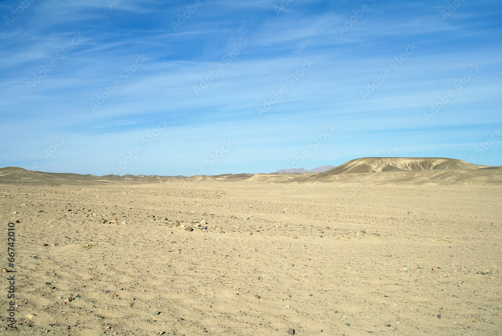 Egyptian desert.