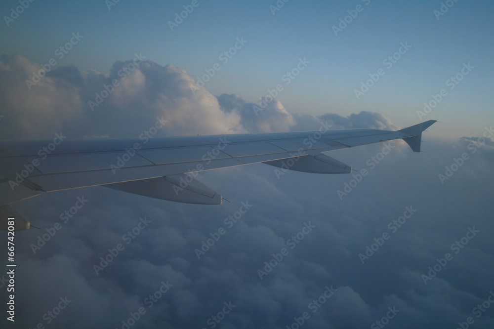 Flying above clouds Flying above clouds
