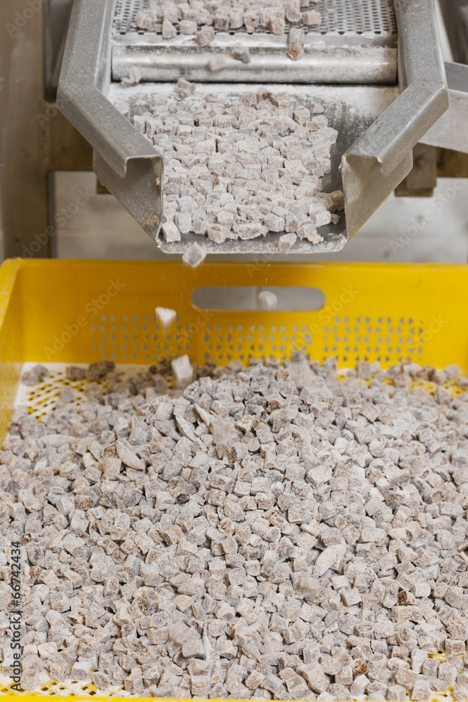 dried figs cut in cube shapes