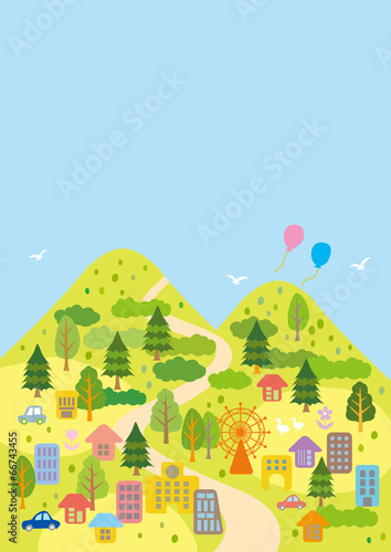 街_道_山_青