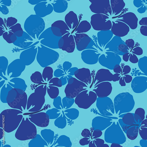 HIbiscus flower seamless pattern