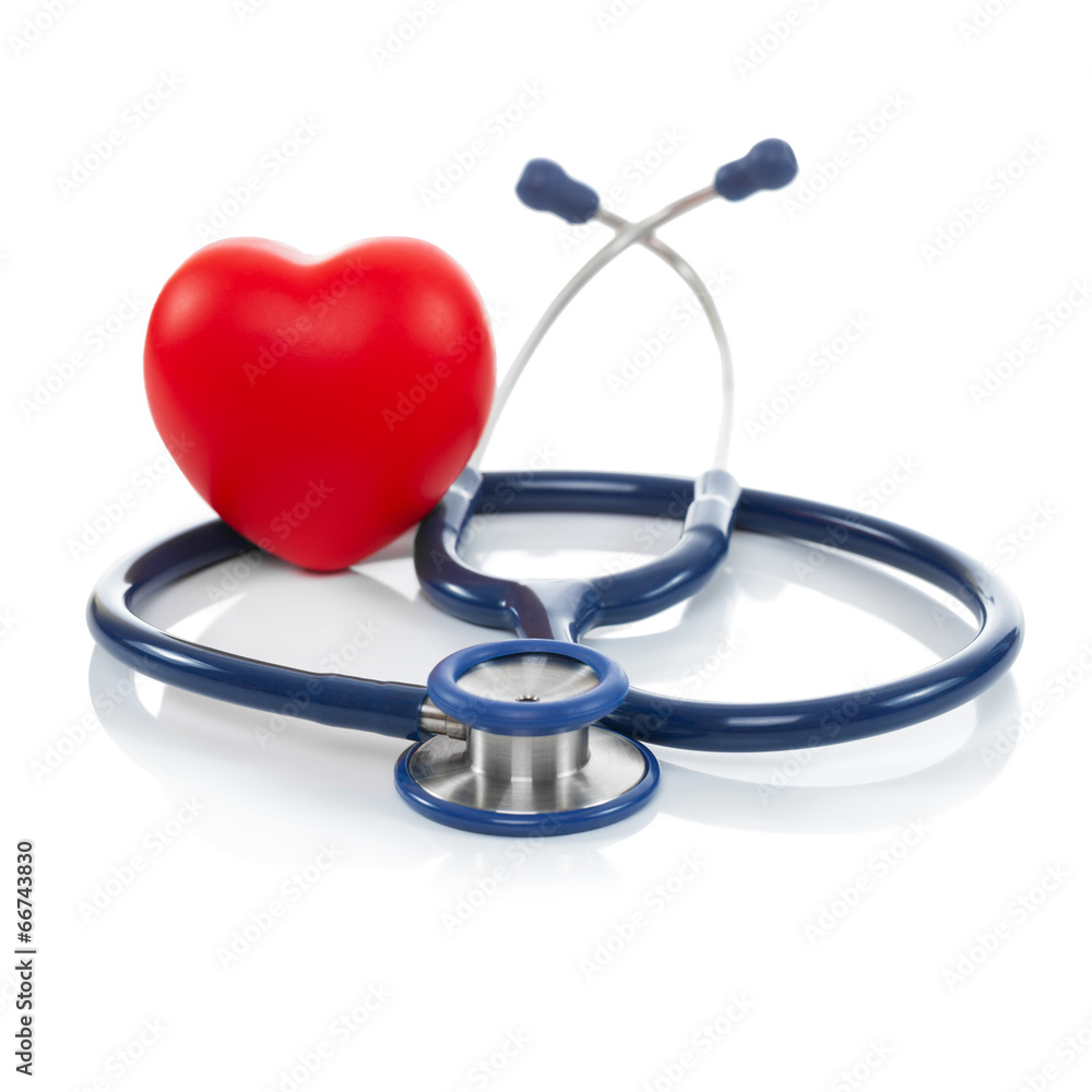 Stethoscope and red heart - 1 to 1 ratio Stethoscope and red heart - 1 to 1 ratio