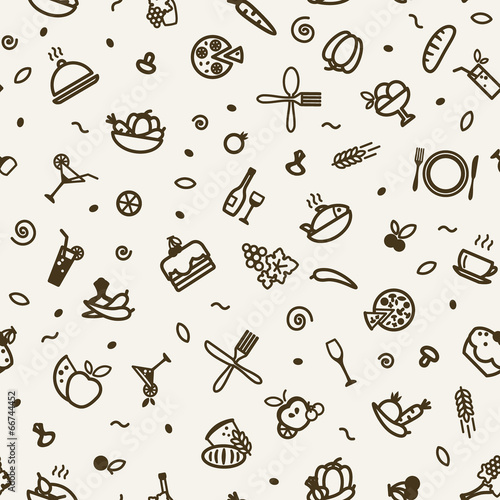 Seamless texture - food