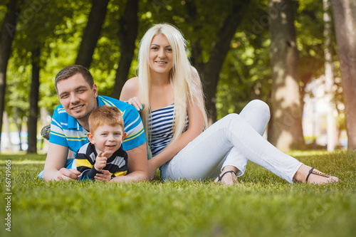 Happy family in the summer park © Dmytro Titov