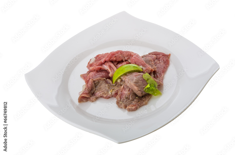 Beef carpaccio