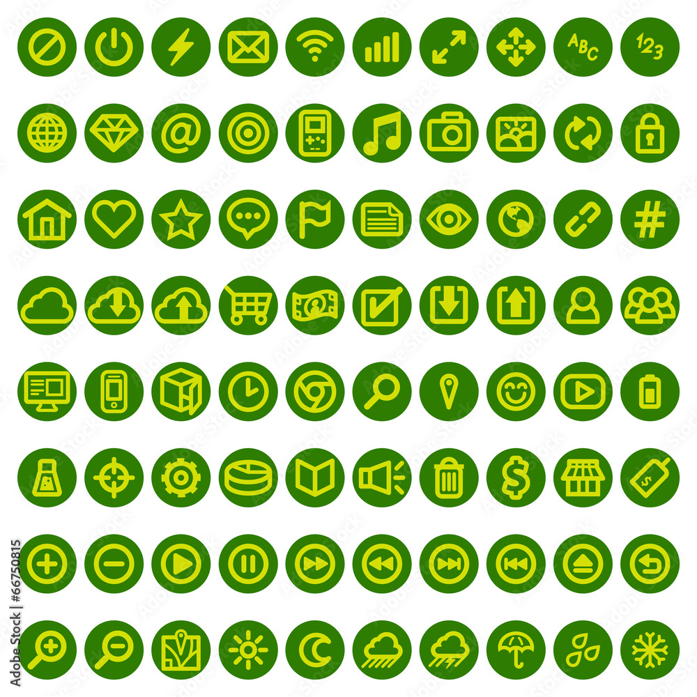 Set of web icons for business, finance and communication Set of web icons for business, finance and communication