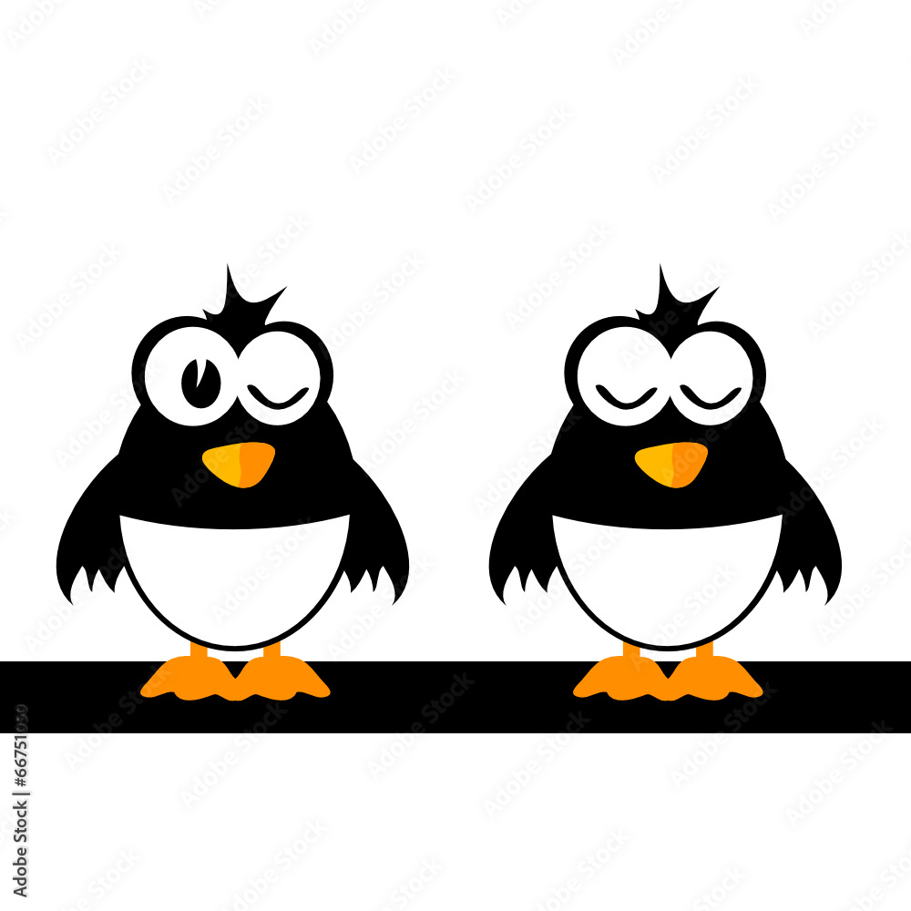 two funny bird vector illustration two funny bird vector illustration