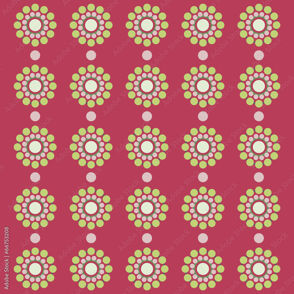 Circles retro style pattern Circles retro style pattern