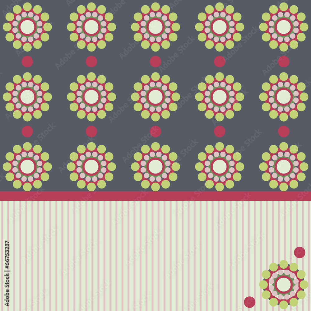 Circles retro style pattern with place for text Circles retro style pattern with place for text
