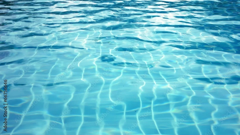 Clear blue swimming pool close up in tropical island Clear blue swimming pool close up in tropical island