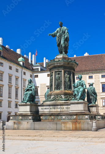 Hofburg. Monument to Franz I,. Vienna. Austria