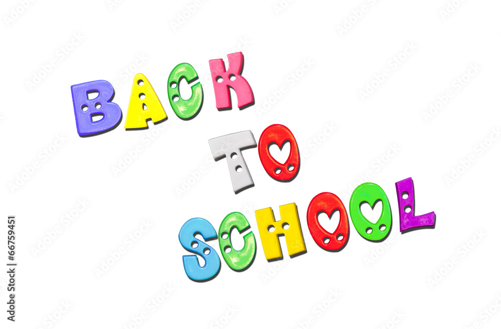 colorful letters with back to school colorful letters with back to school